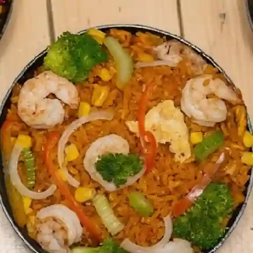 Arroz mixto / dos personas