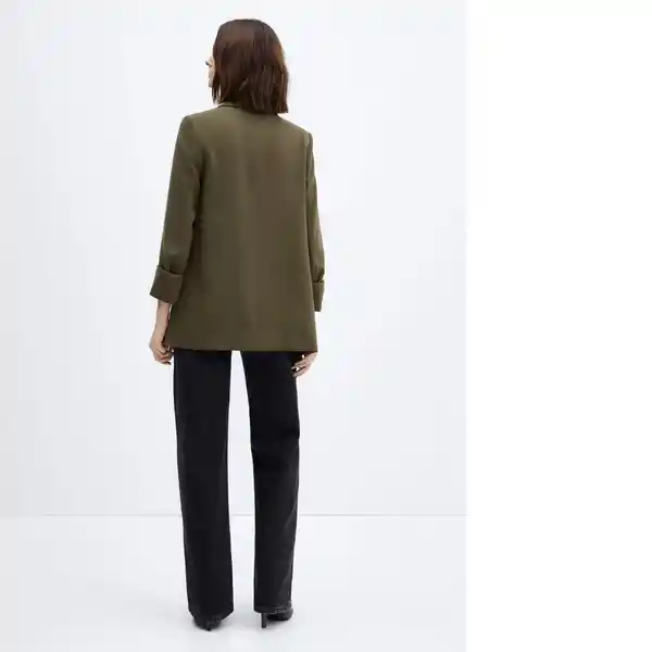 Blazer Americana Eleonor Khaki Talla M Mujer Mango