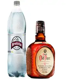 Whisky Old Parr 12 Anos 750Ml + Soda Bretaña 1.5 Lt