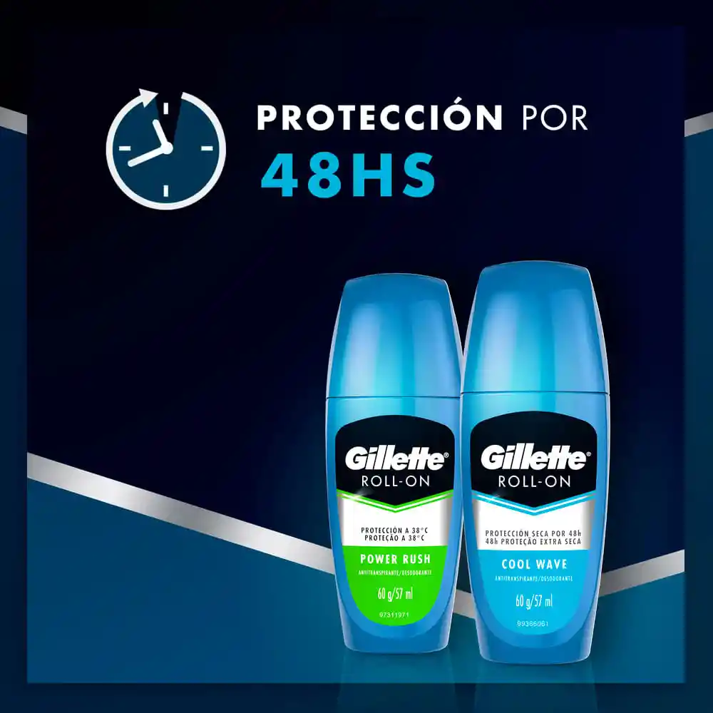 Gillette Desodorante en Roll-On Cool Wave