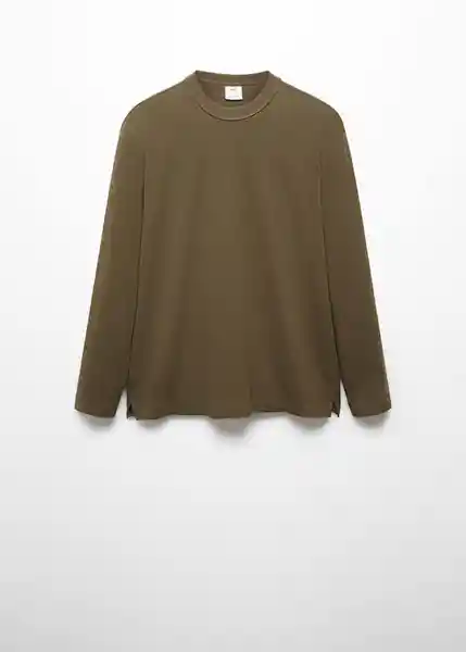 Camiseta Gareth Khaki Talla L Hombre Mango