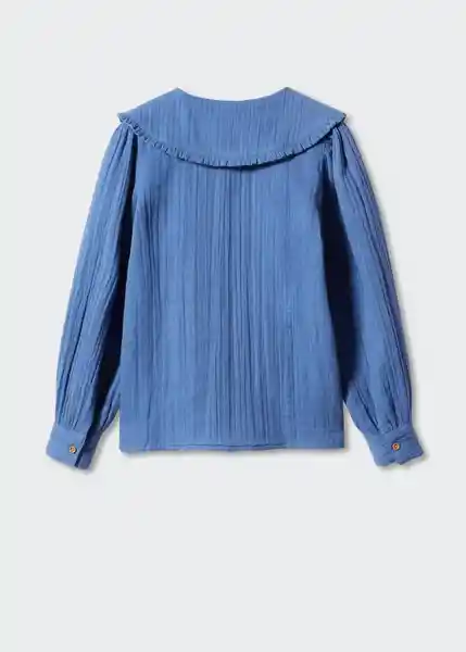 Camisa Casilda Azul Talla 12 Niñas Mango