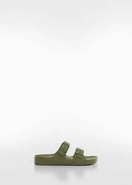 Chanclas Pauk Khaki Talla 35 Niños Mango