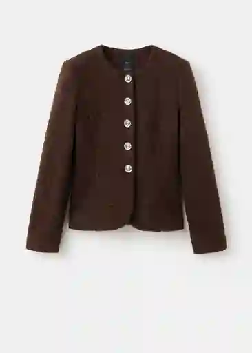 Chaqueta Larisa Marron Talla M Mujer Mango