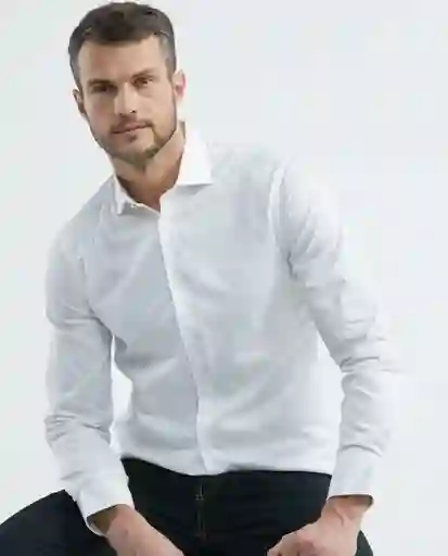 Camisa Premium Twill Blanco Talla L Hombre Chevignon