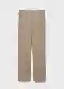 Pantalón Trajecup Beige Talla 20 Teen Niñas Mango