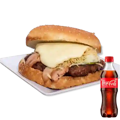 Combo Hamburguesa Mega +Cocacola Orig 400ml