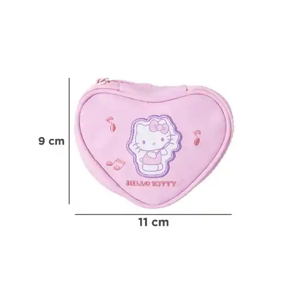 Monedero Con Corazón Bordado Hello Kitty Serie Sanrio Miniso