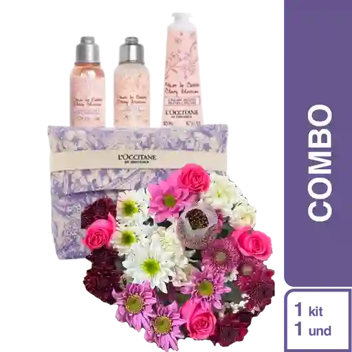 Combo Bouquet 14 Flores Mixto + Kit Floral Para Celebrar a Mamá