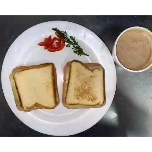 Sandwich de jamon y queso