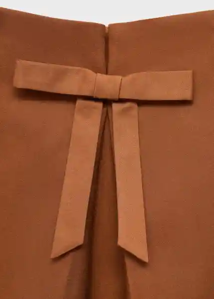 Vestido Lazito Camel Talla M Mujer Mango