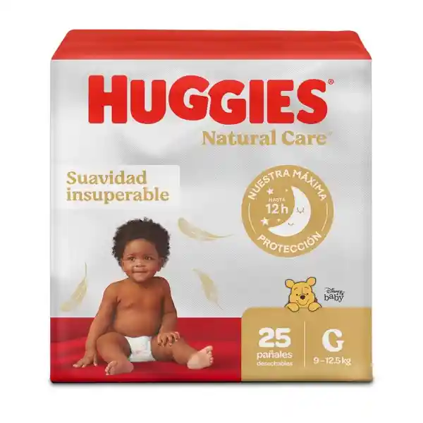 Pañales Huggies Natural Care Etapa 3/G Suavidad 25 Und