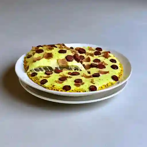 Pizza Jamón y Cabano X4
