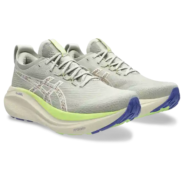 Asics Tenis Gel-Nimbus 27 Tr Para Correr Hombre Verde Talla 8