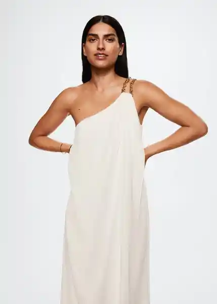 Vestido Fifi-A Blanco Talla S Mujer Mango