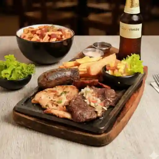 Parrillada personal + gaseosa