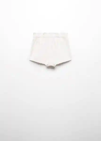 Short Crush Offwhite Talla 97 Niñas Mango