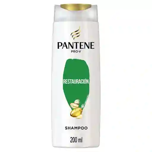 PANTENE Shampoo para cabello tratado químicamente dañado y con puntas abiertas Pantene Restauración con Aceite de Argán y las exclusivas Pro-Vitaminas 200 ml