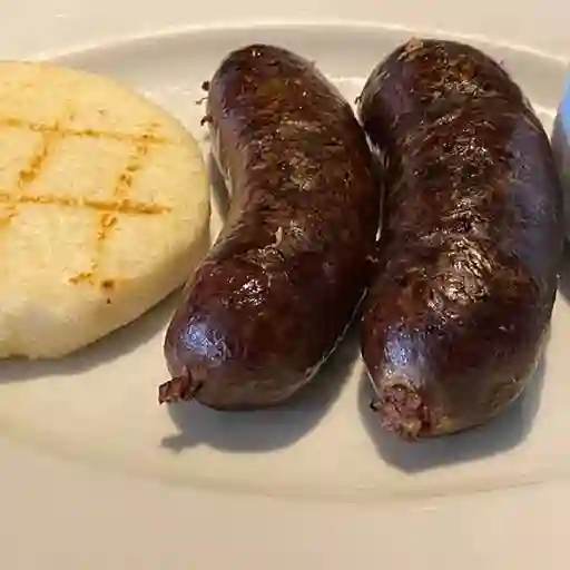 Morcillas con Arepa