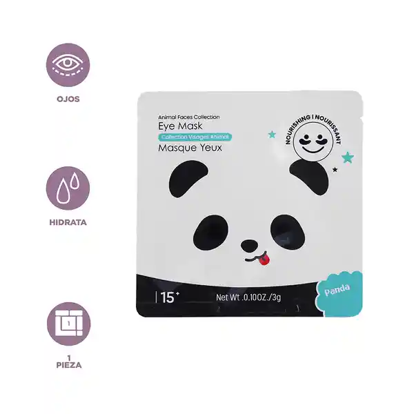 Mascarilla Para Ojos Panda Serie Animal Faces Miniso