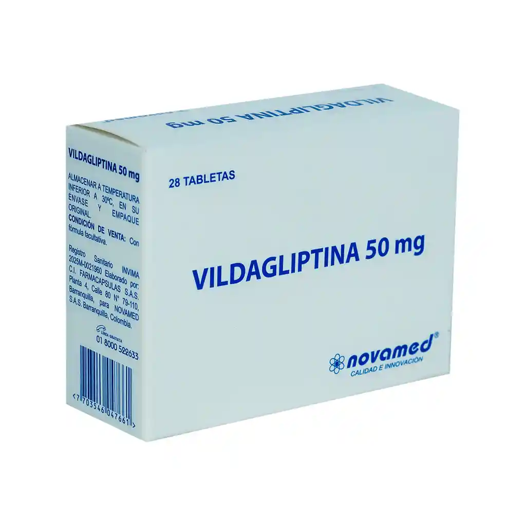 Vildagliptina 50 Mg