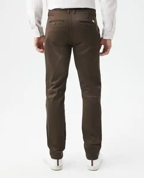 Pantalón Khakis Rocket Cafe Marrón Oscuro T 36 Chevignon