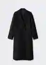 Abrigo Gauguin Negro Talla 18 Mujer Mango