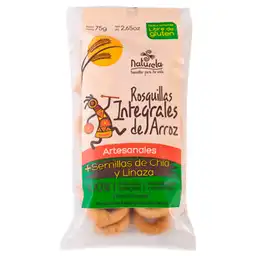 Naturela Rosquillas Integrales de Arroz con Chía y Linaza