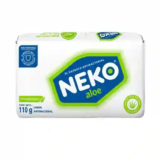 Jabón en barra antibacterial NEKO® ALOE 110g