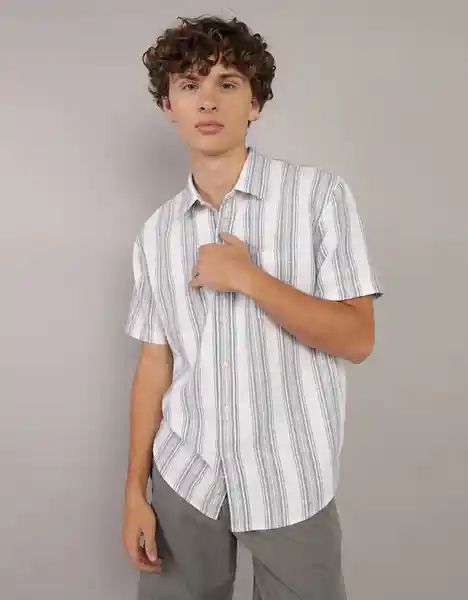 Camisa Hombre Azul Talla: MEDIUM 2834401 American Eagle
