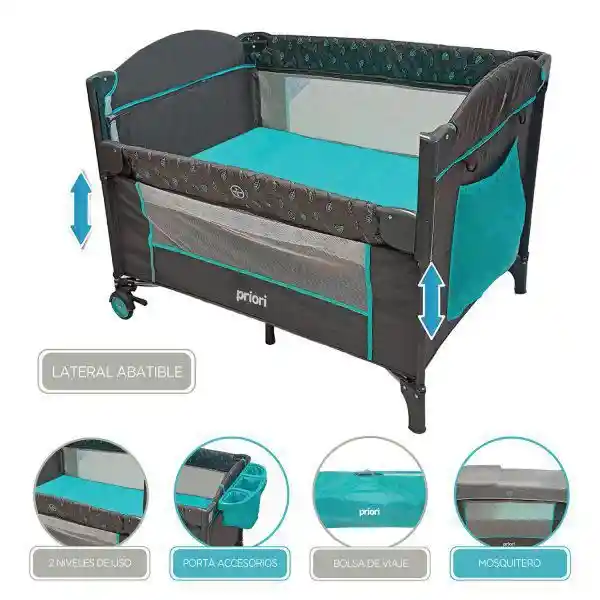 Cuna Colecho Bebé Turquesa