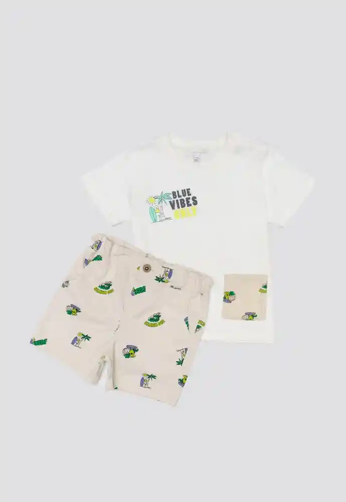 Conjunto Corto 9/12meses-estamp 1