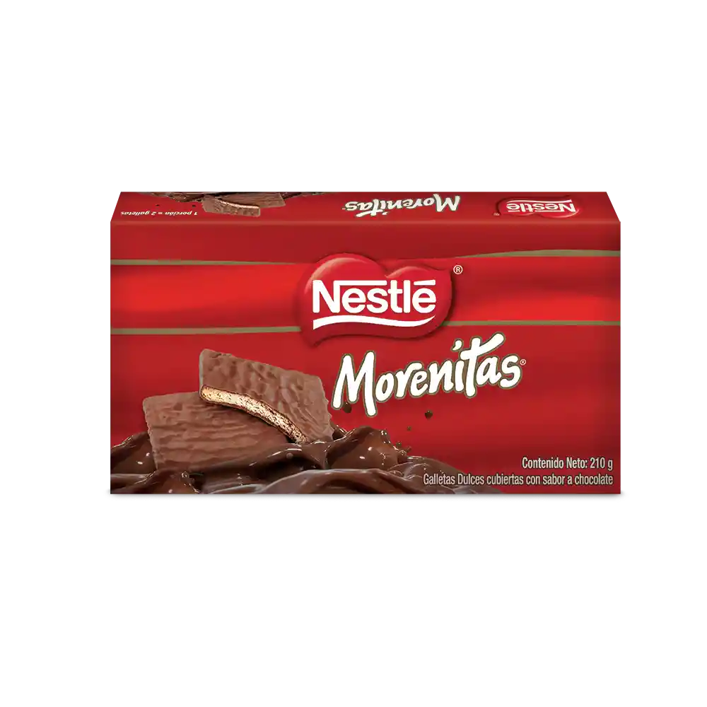 Galletas dulces MORENITAS cubiertas con chocolate 210g