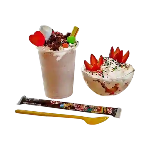 Promo 1 mateada y 1 fresas con crema