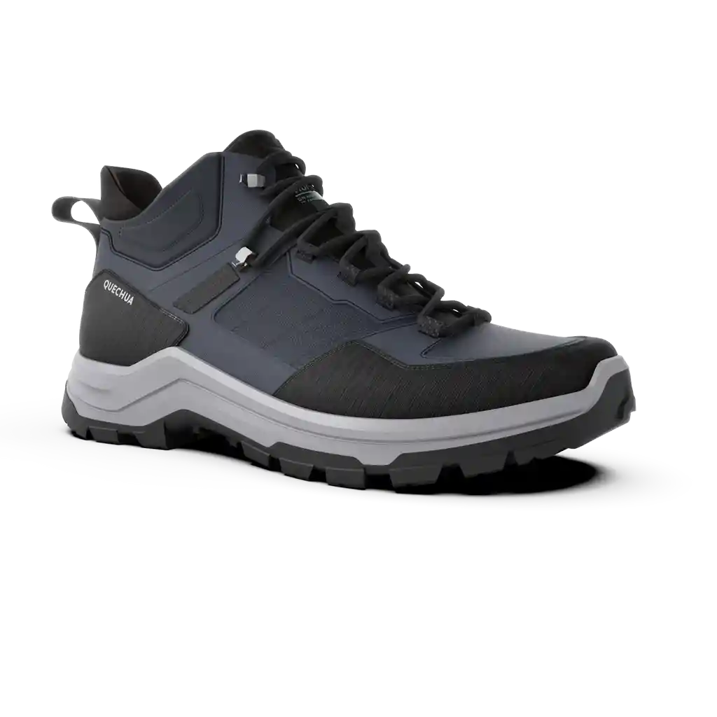 Botas de Senderismo Caña Alta Impermeables Hombre Mh100 Gris
