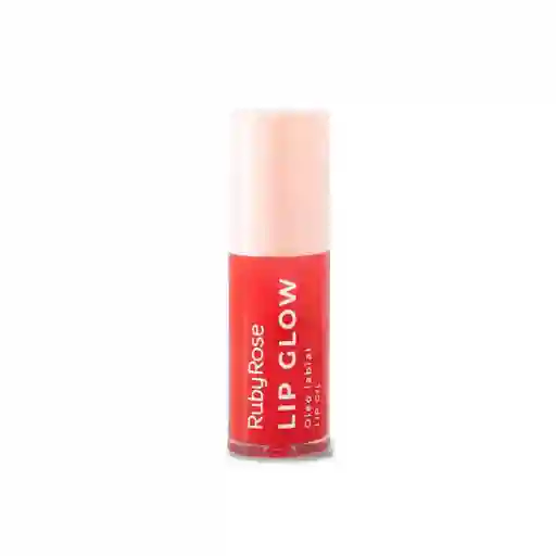 Brillo Labial Ruby Rose Lip Glow Electric Red Tubo