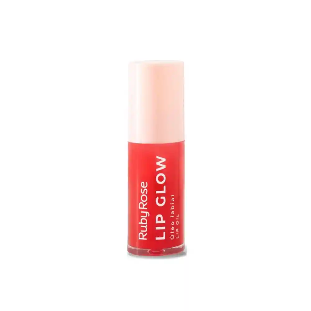 Brillo Labial Ruby Rose Lip Glow Electric Red Tubo