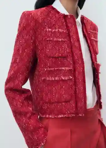 Chaqueta Rosso Rojo Talla XS Mujer Mango