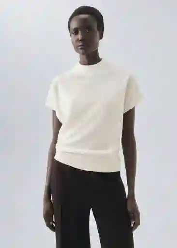 Saco Jersey LbCrudo Talla M Mujer Mango