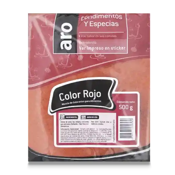 Aro Color Rojo