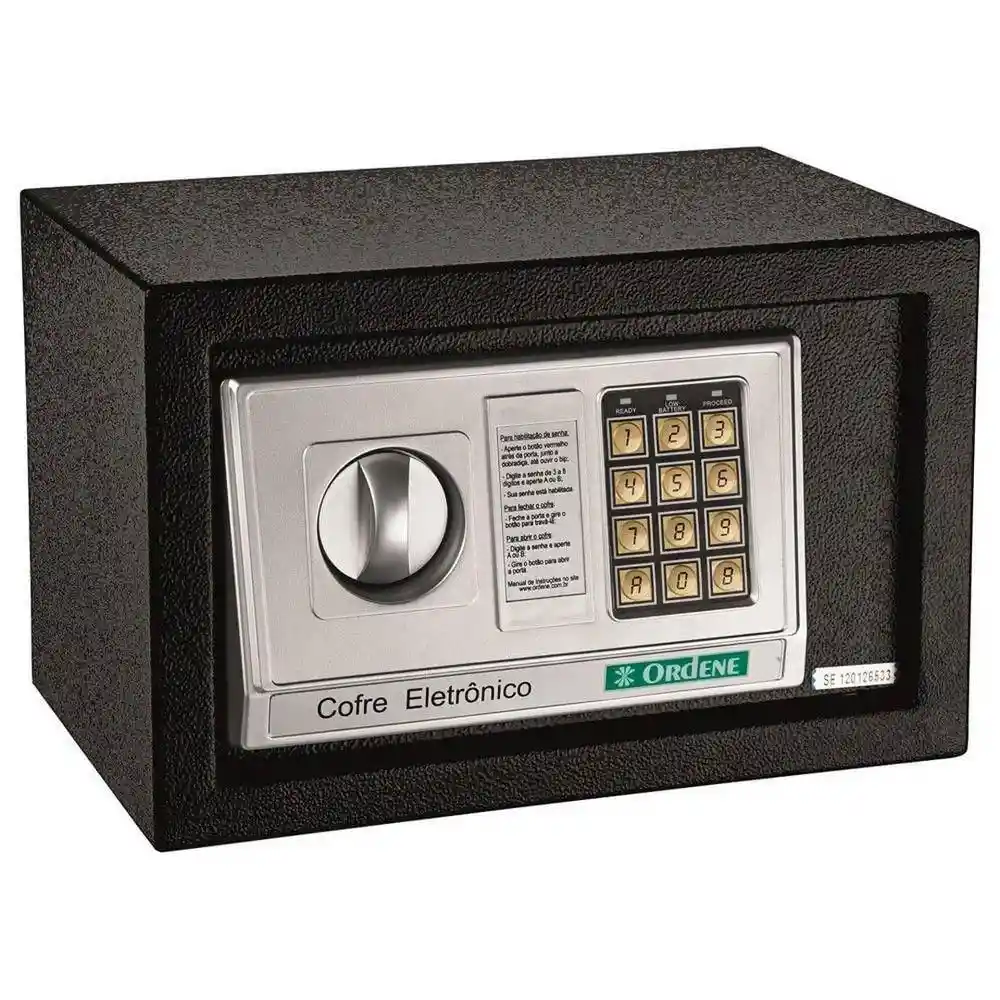 Caja Fuerte Eléctronica Ordene Or38100 -negro