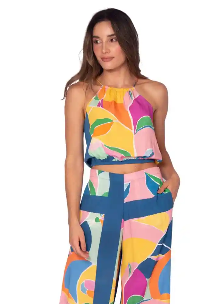 Blusa Manga Sisa L-multicolo