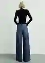 Jean Elise Tejano Oscuro Talla 40 Mujer Mango