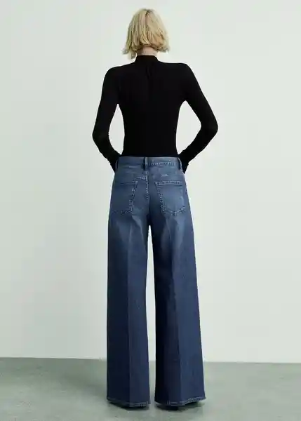 Jean Elise Tejano Oscuro Talla 40 Mujer Mango