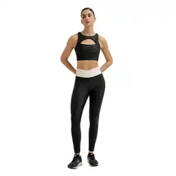 Legging Con Pretina Termosellada Femenino Yaga Punto Blanco Talla S