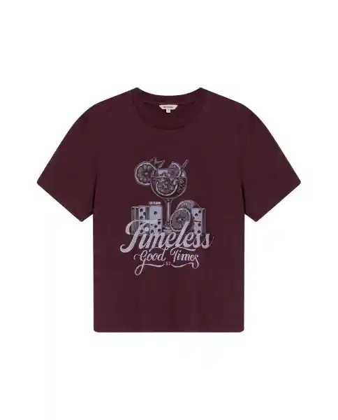 Camiseta Graphic Morado Sombrío Ultraoscuro M Chevignon