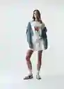 Chaqueta Aura Mujer Azul Indigo Medio Talla M 423G333 Naf Naf