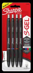 Bol. Sharpie Gel Rt &nbsptx4&nbsp Surtido Básico Sharpie