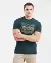 Camiseta Spirit Masculino Verde Nafta Ultraoscuro T M Chevignon