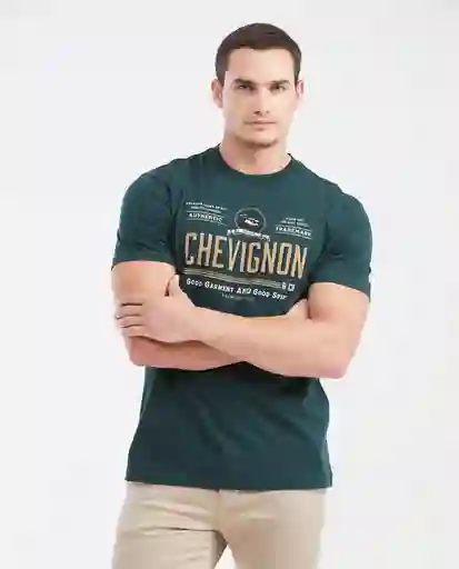 Camiseta Spirit Masculino Verde Nafta Ultraoscuro T M Chevignon